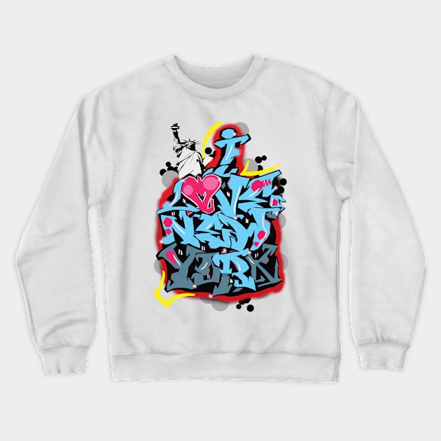 I Love New York Crewneck Sweatshirt by corekt